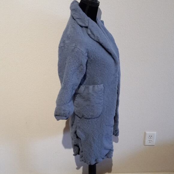 ZARA rare purple wool medium coat, $398.00 - Picture 3 of 6
